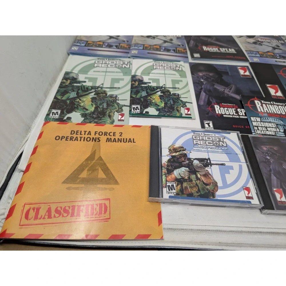Tom Clancy's Ghost Recon & Rainbow Six PC‎ Game Lot Rogue Spear & More VTG